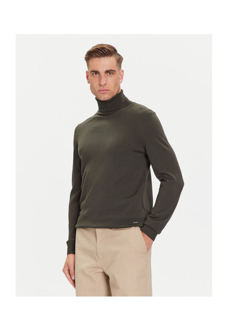 Pulover barbati verde - bumbac -