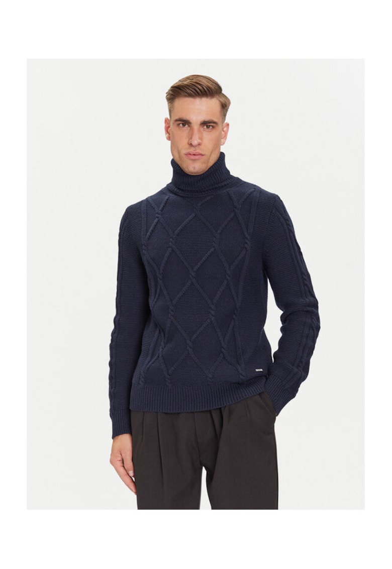 Pulover barbati bleumarin -