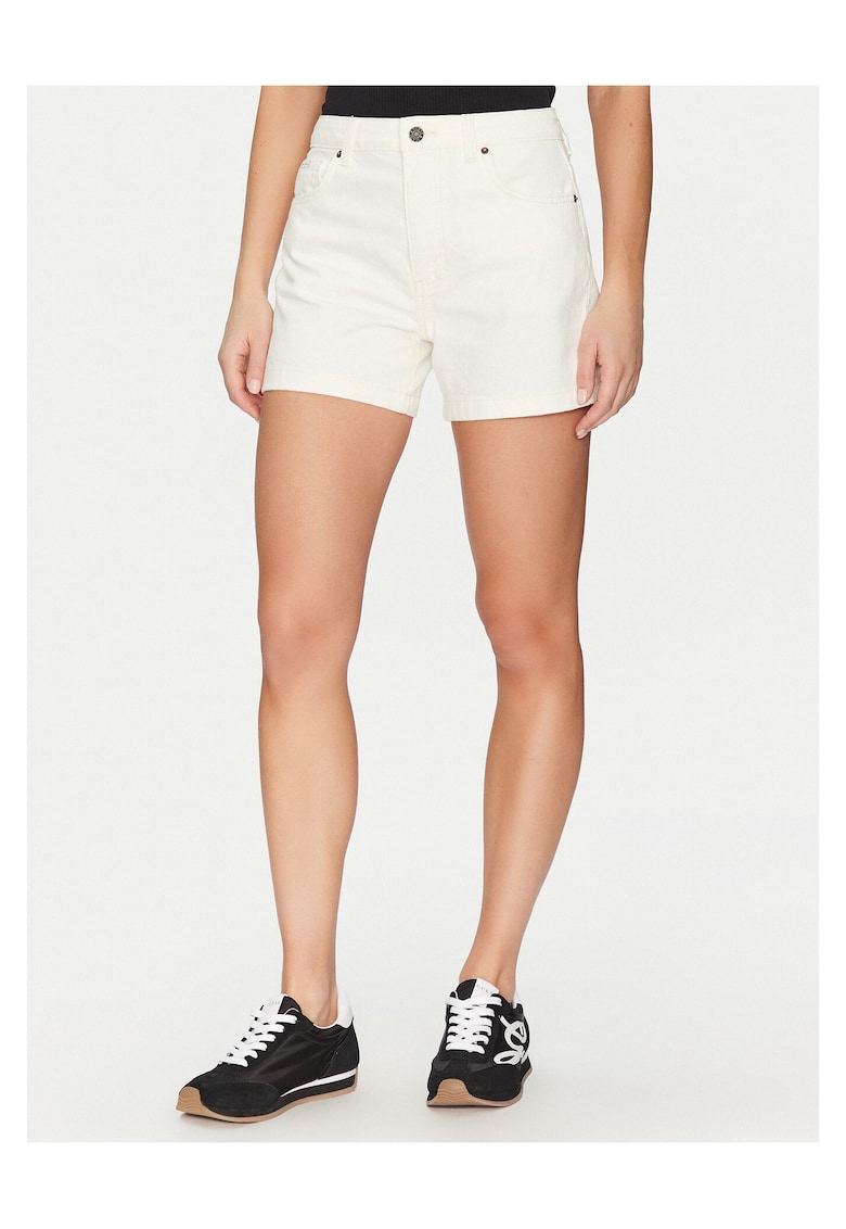 Pantaloni scurti dama - bumbac - alb