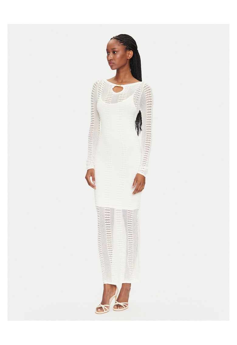 Rochie tricotata de dama Marciano Guess 5GGK45 5869Z - alb