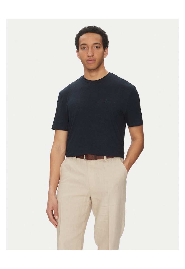 Tricou barbat - bleumarin - bumbac