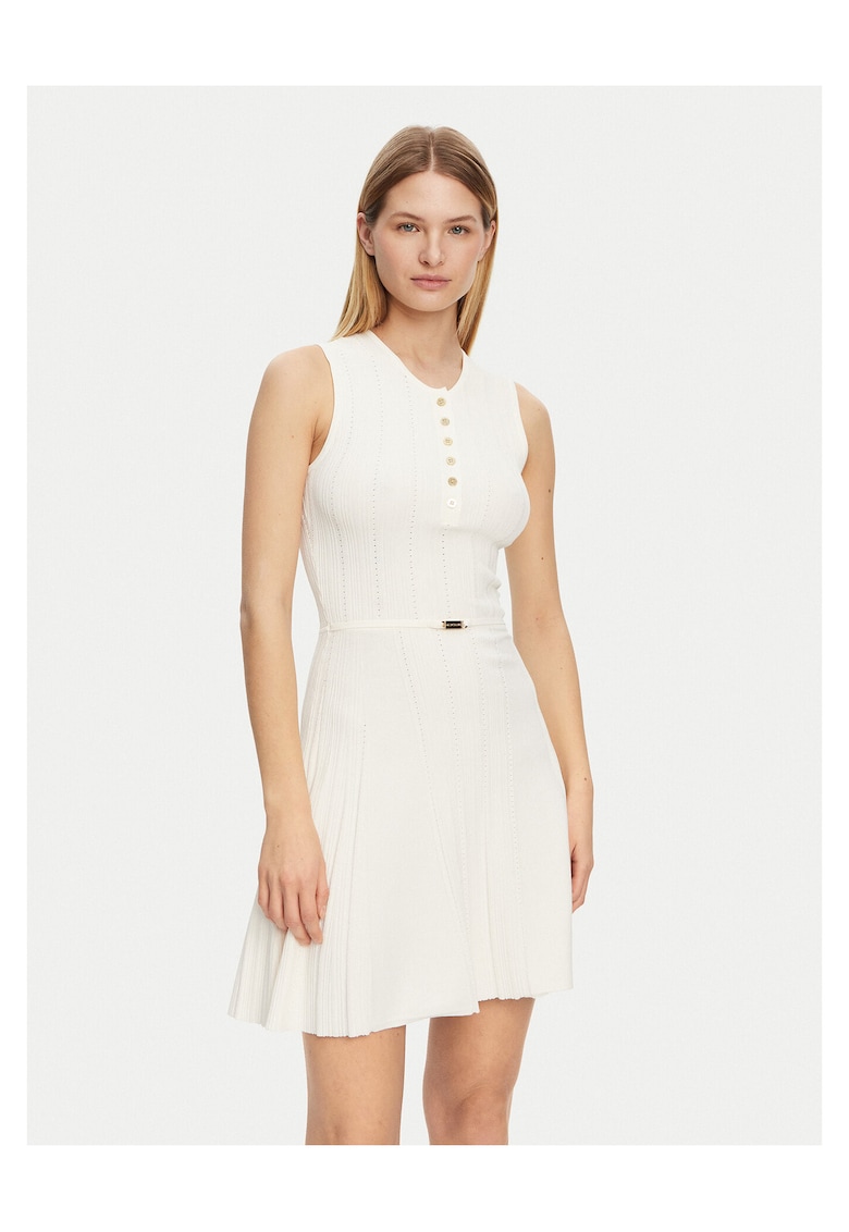 Rochie - tricotata - ecru