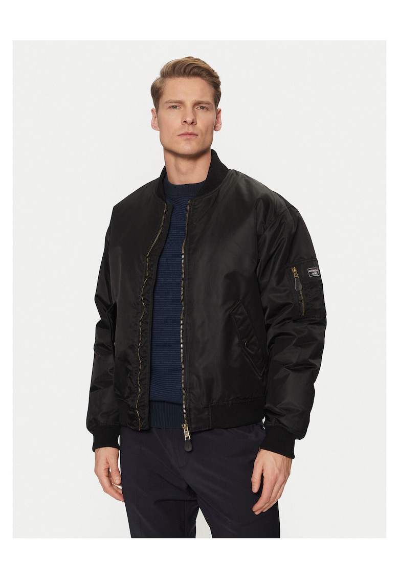 Geaca bomber barbati negru