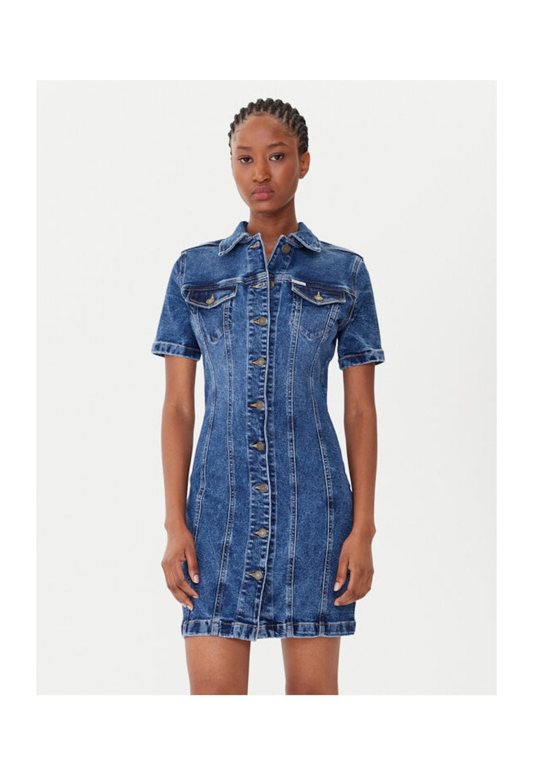 Guess Jeans Rochie din denim albastru - femei