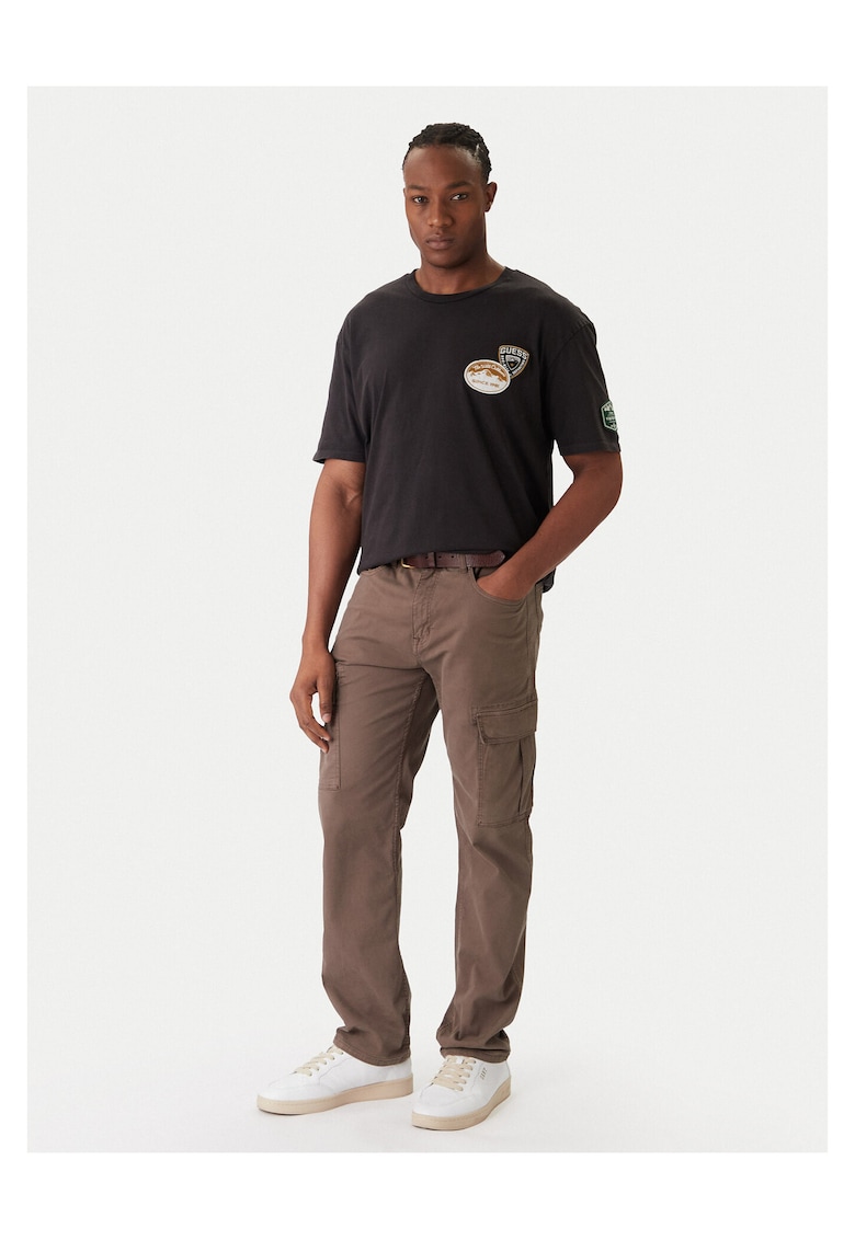 Guess Tricou culoare neagra - bumbac
