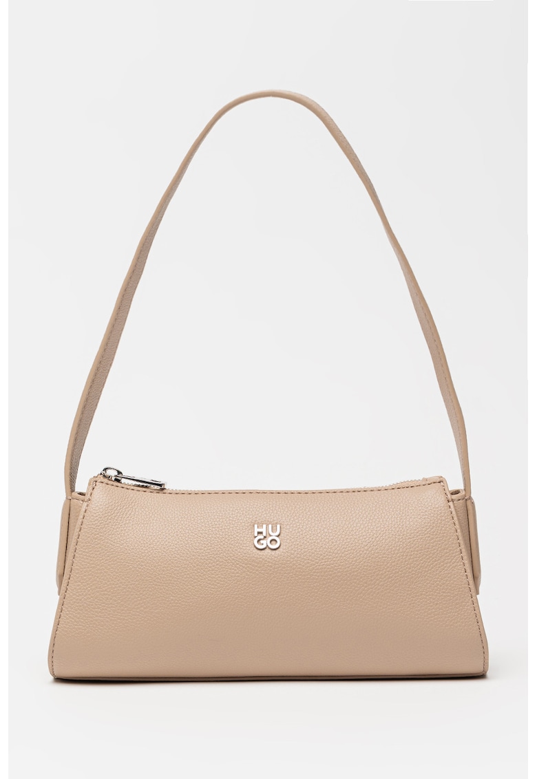 Geanta din piele ecologica cu bareta de umar Chris 2 - Piersica