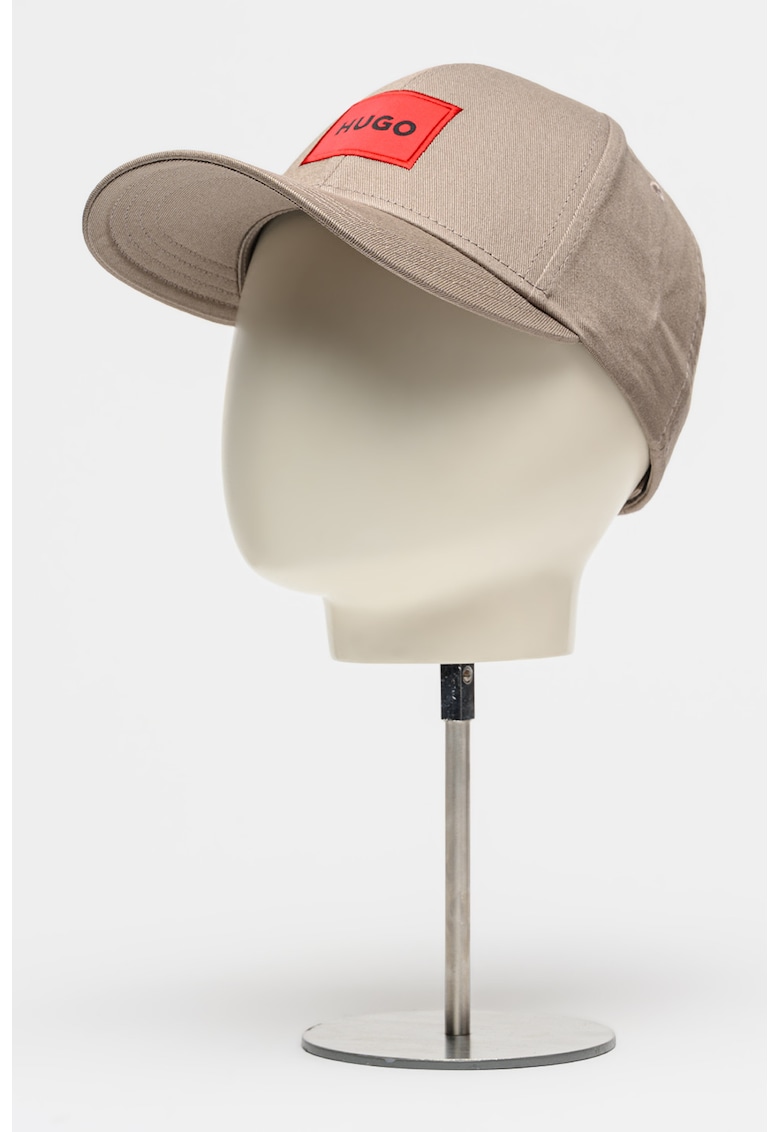 Sapca din bumbac cu aplicatie logo Men-X - Maro taupe