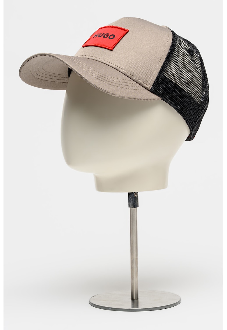 Sapca trucker cu logo Kody - Negru/Maro taupe