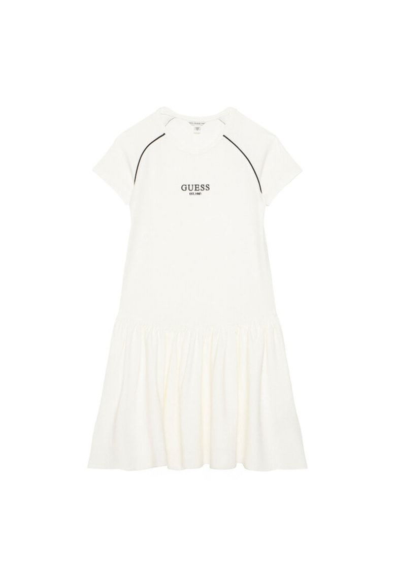 Rochie casual fete alb