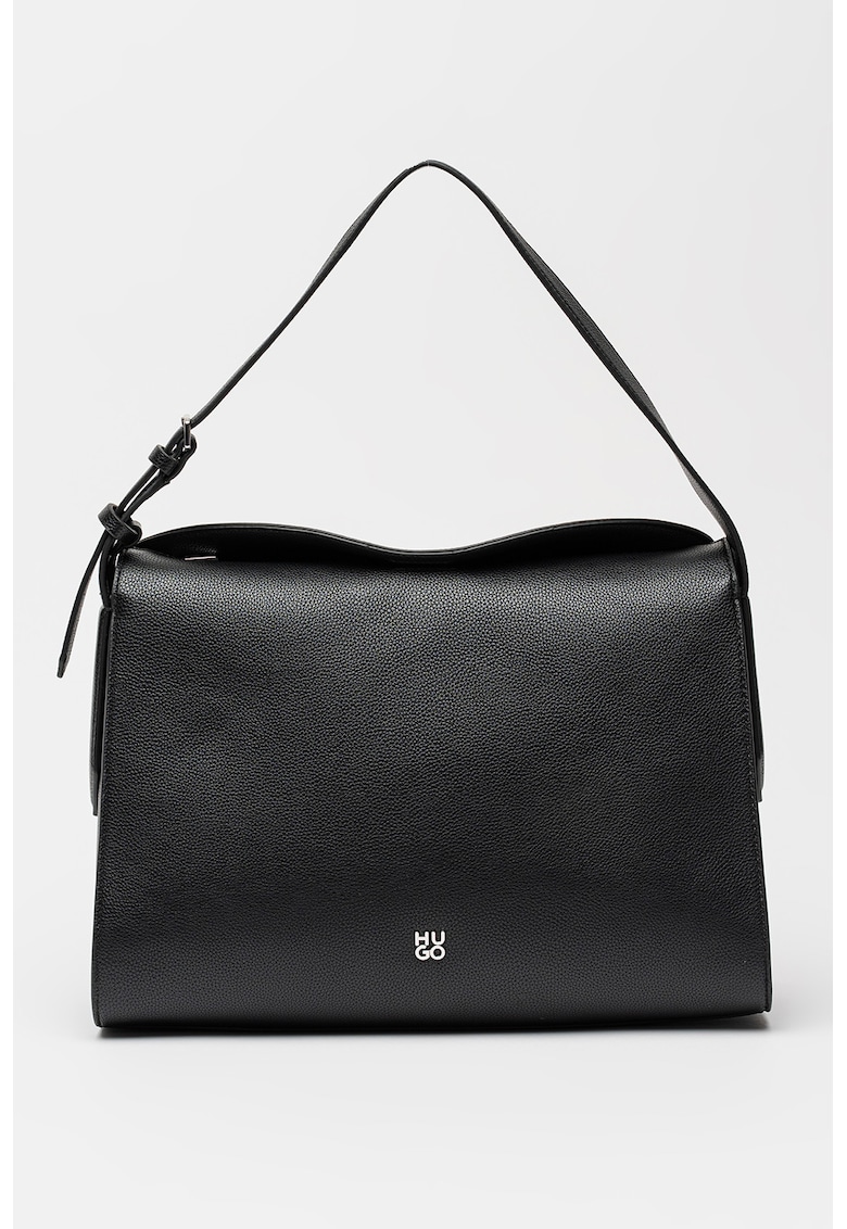 Geanta din piele ecologica cu bareta de umar Chris 2.0 - Negru