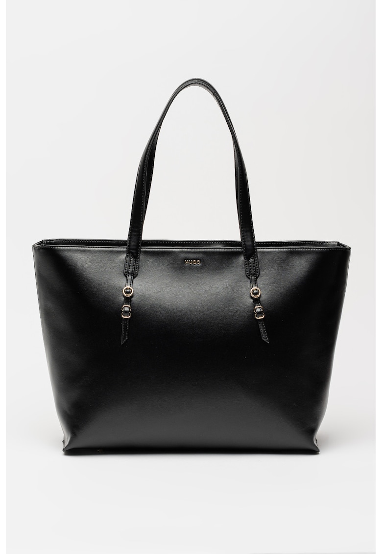 Geanta shopper din piele ecologica Syndra - Negru