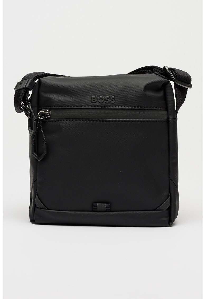 Geanta crossbody cu detalii reflectorizante - Negru