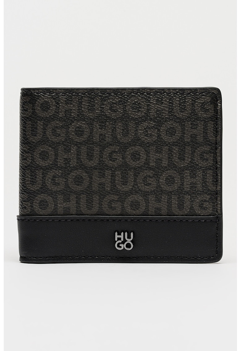 Portofel pliabil cu logo - Negru