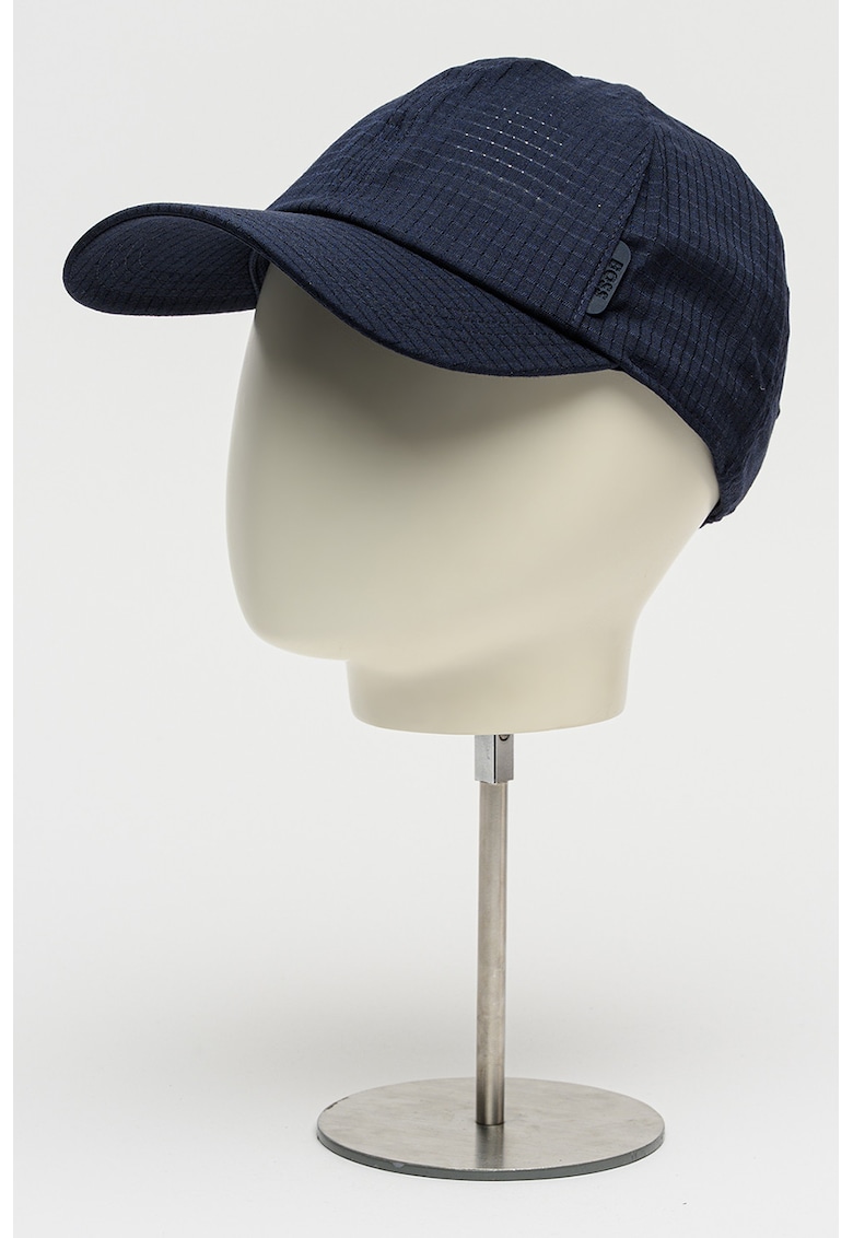 Sapca baseball din amestec de lana cu model cu perforatii Zed - Bleumarin