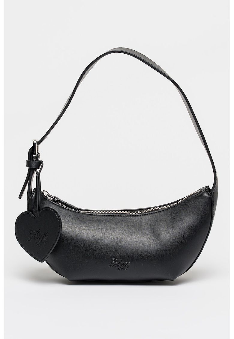 Geanta cu oglinda in forma de inima Twila - Negru