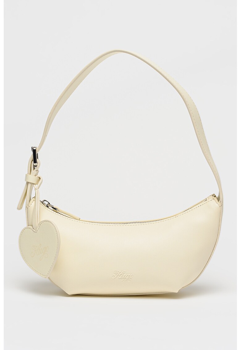 Geanta cu oglinda in forma de inima Twila - Alb fildes