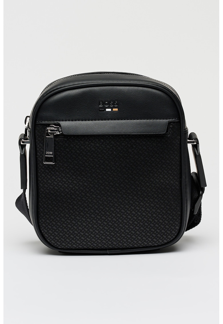 Geanta crossbody cu fermoar Ray - Negru stins