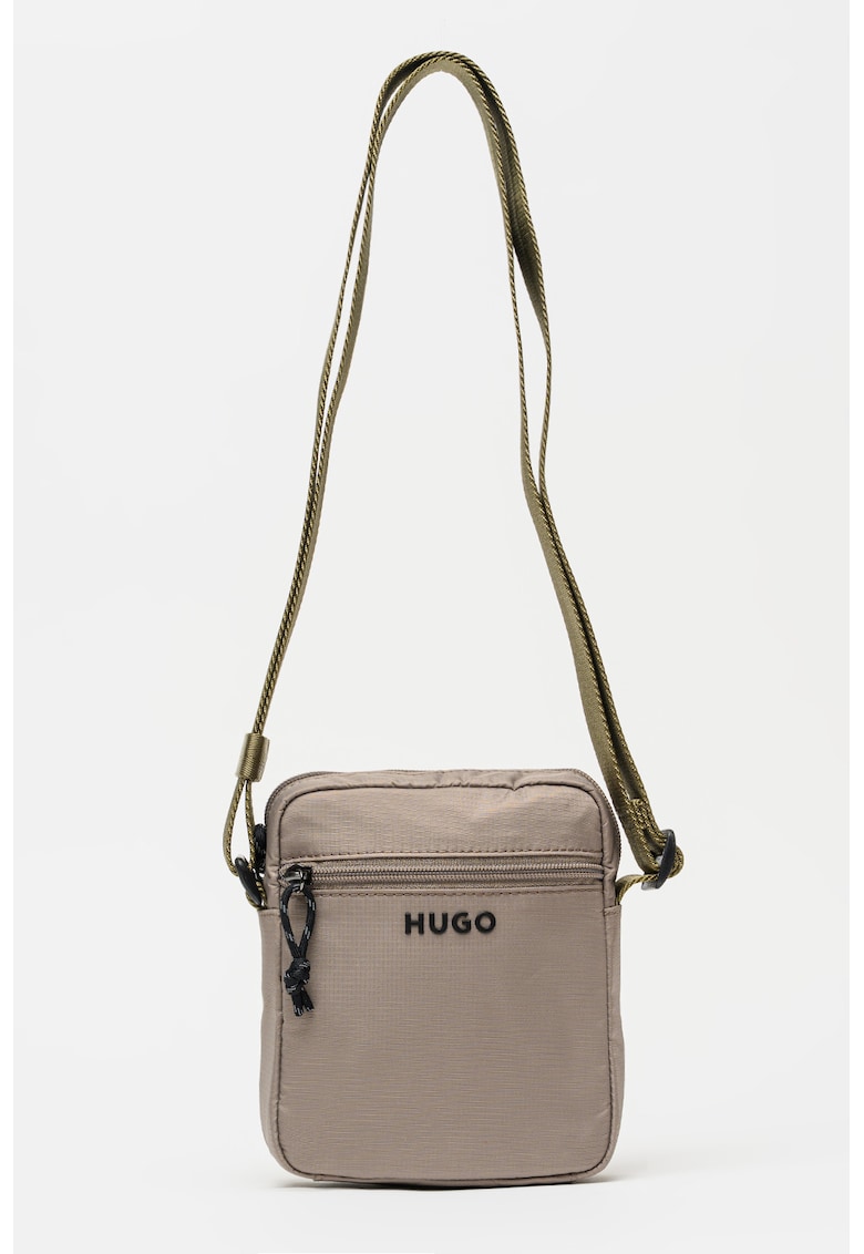 Geanta crossbody cu logo - Maro deschis