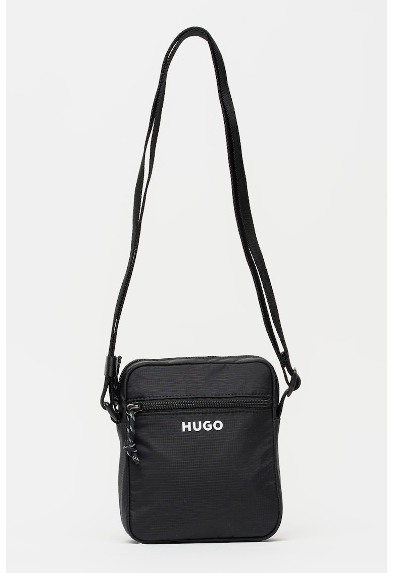 Geanta crossbody cu logo - Negru
