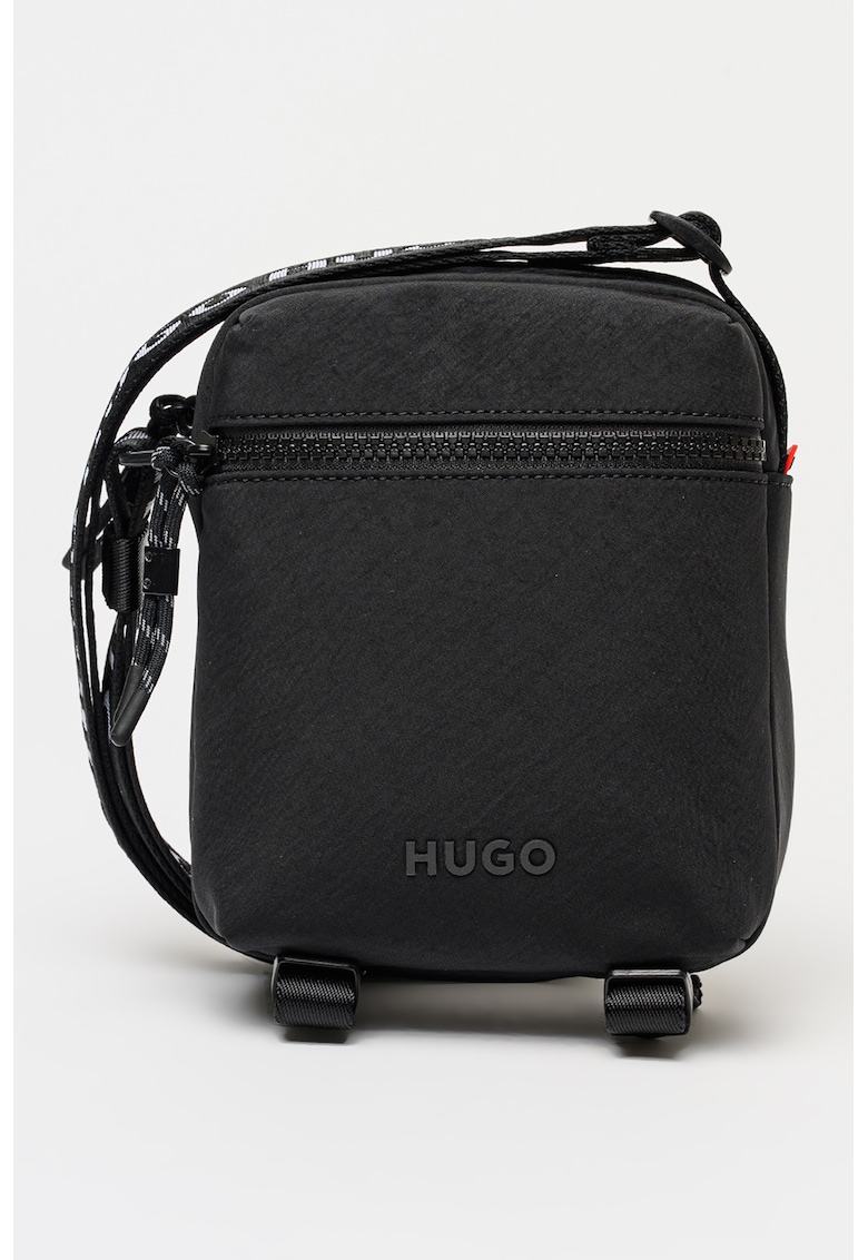 Geanta crossbody cu bareta cu model logo Ayden - Negru