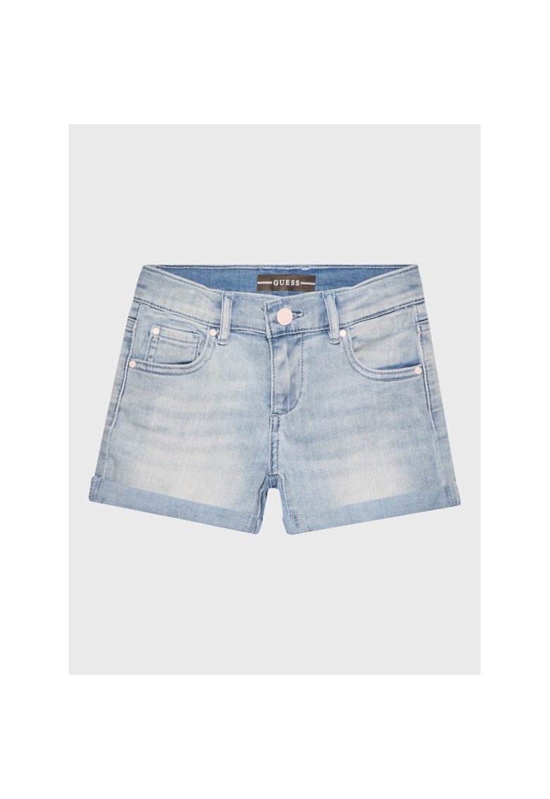 Pantaloni scurti copii denim - albastru -