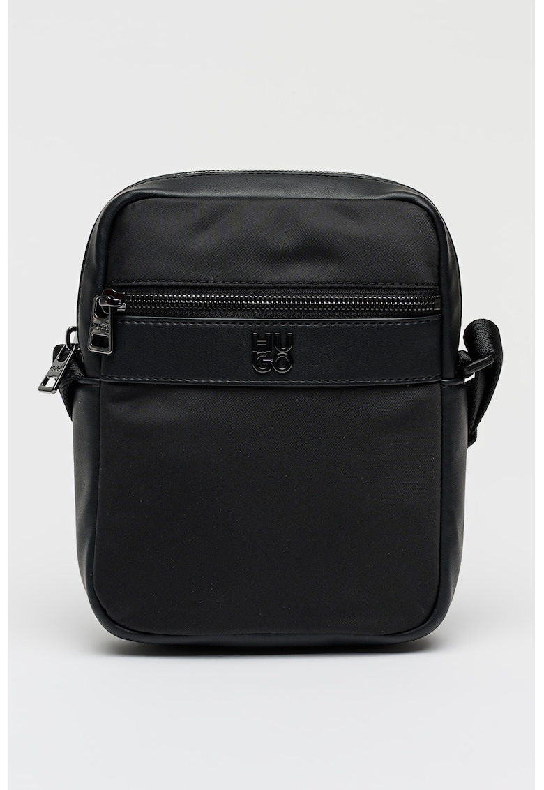 Geanta crossbody cu fermoar Quantic - Negru
