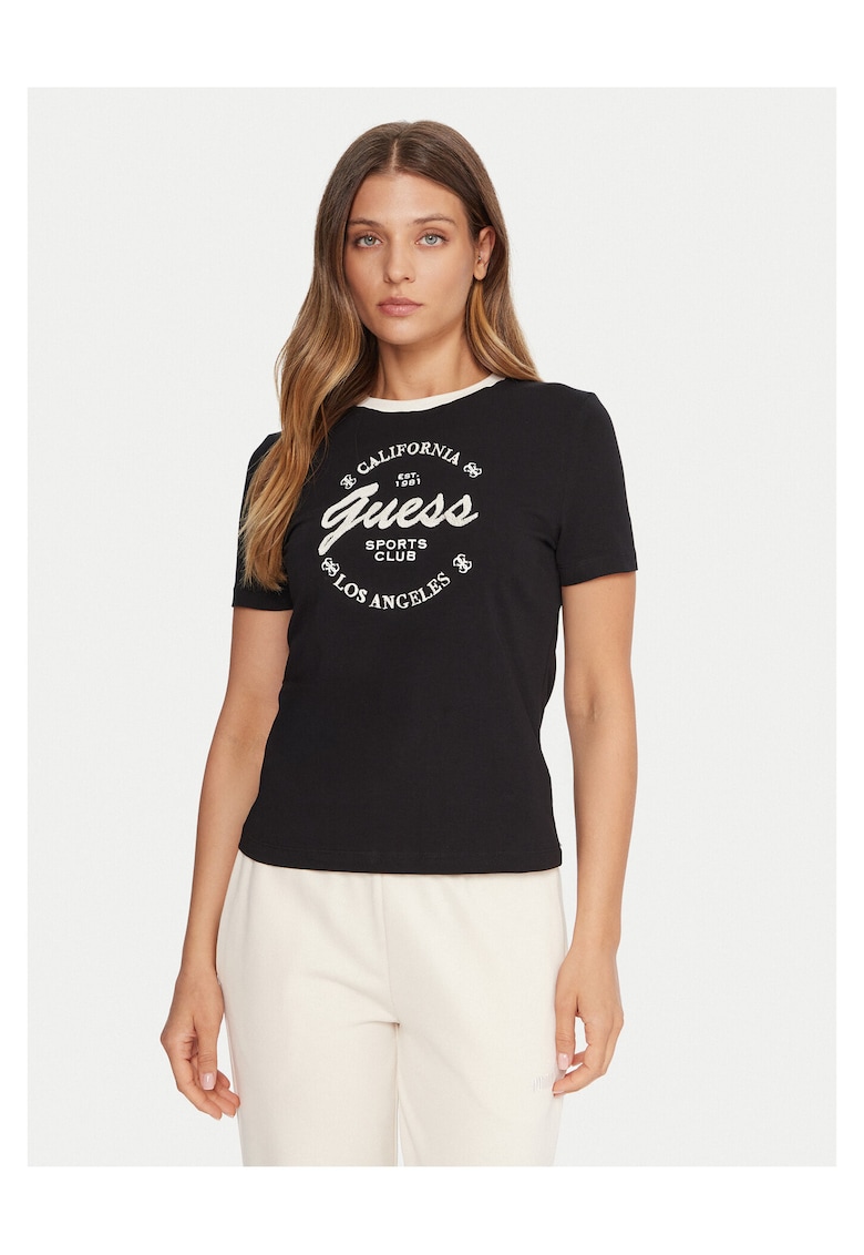 Tricou dama - Negru/Alb