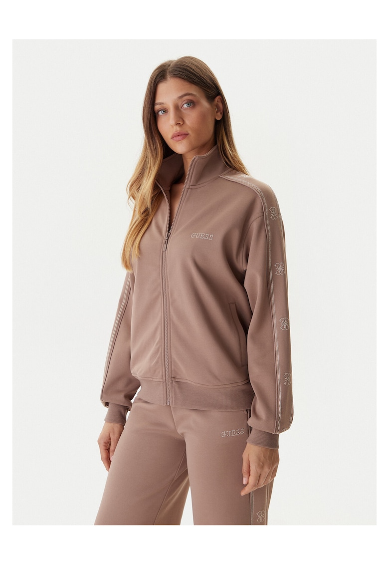 Hanorac dama bej inchis - material de calitate