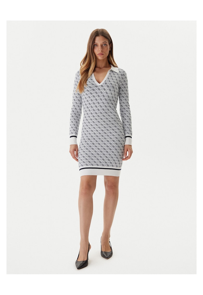 Rochie tricotata de dama fabricata din material de calitadwqfe - Ecru