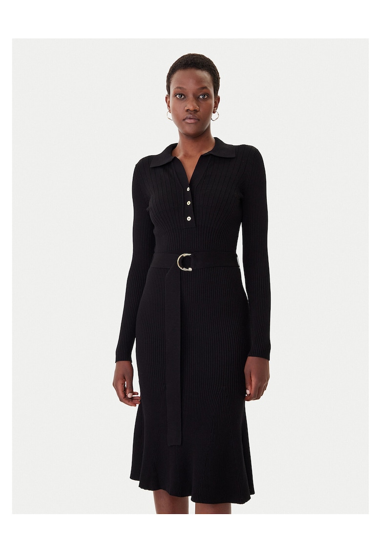Rochie tricotata - de dama - neagra
