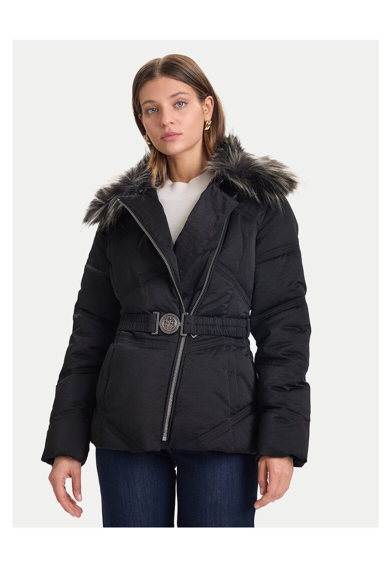 Geaca de iarna dama negru - material rezistentdwqfwq - Negru