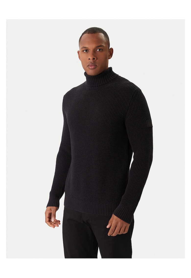 Pulover barbati negru - bumbac -