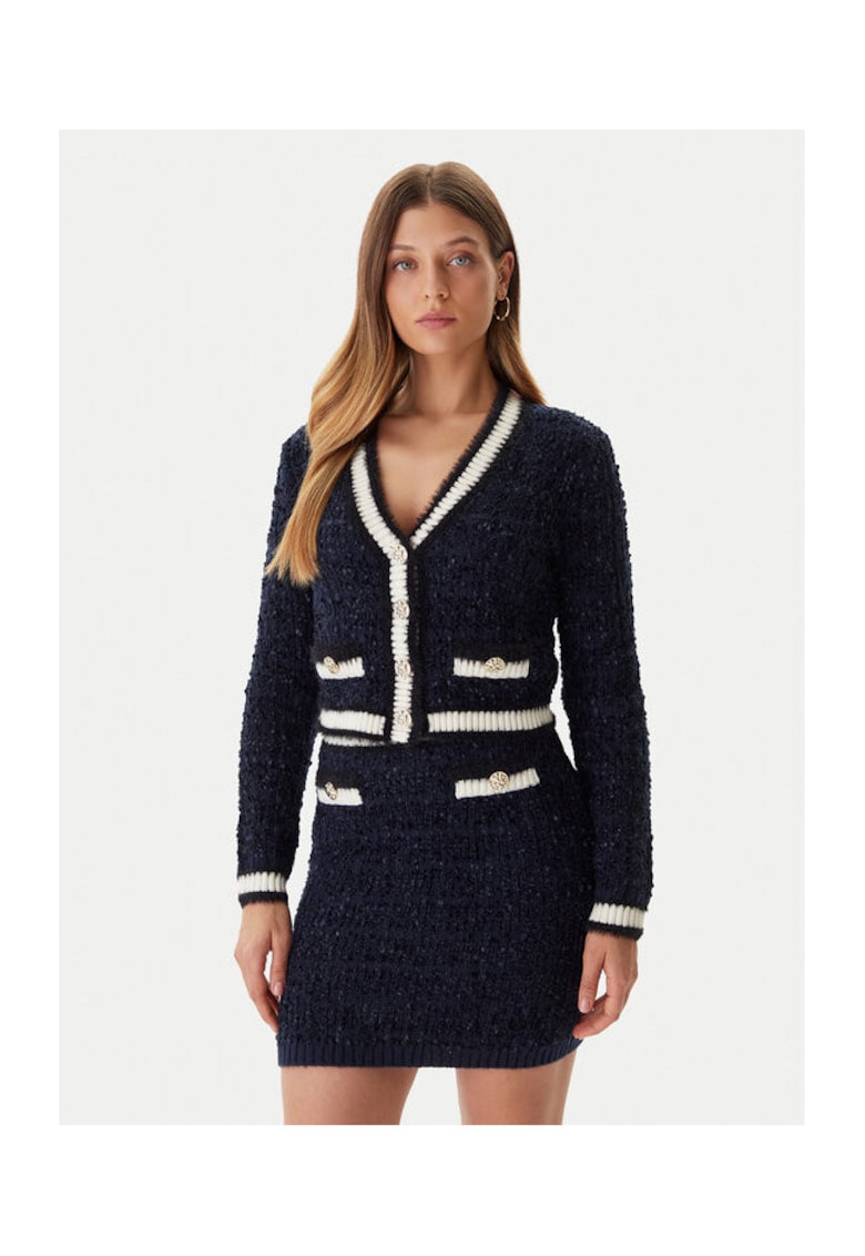 Cardigan dama bleumarin -