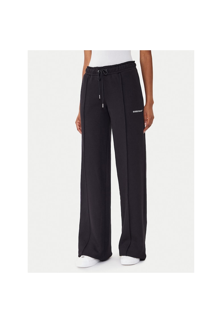 Pantaloni sport dama negru - material elastic -