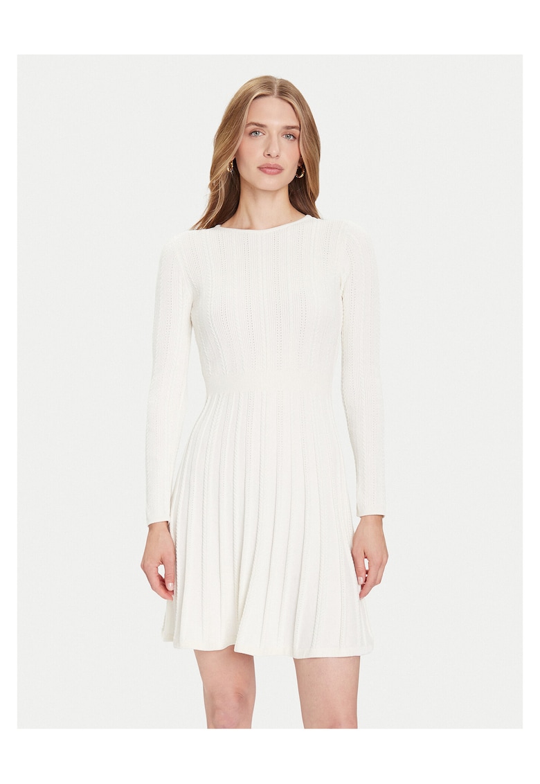 Rochie tricotata de dama bej -