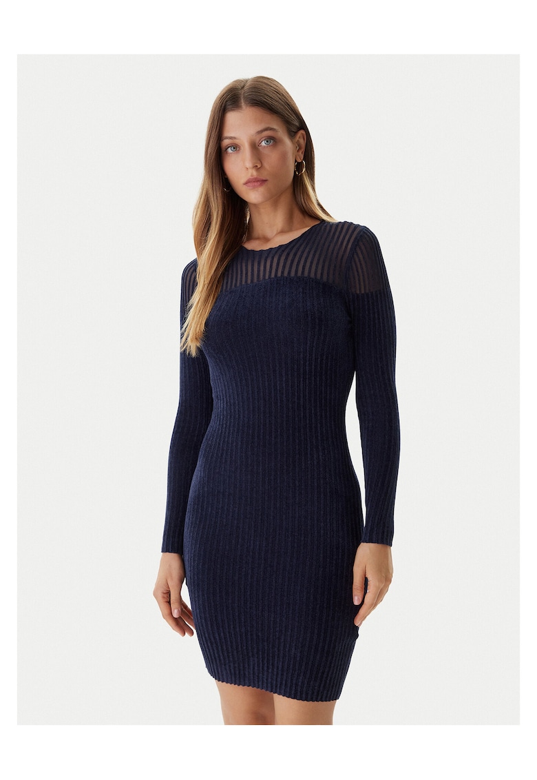 Rochie tricotata de dama W5BK63 Z0890 - bleumarin