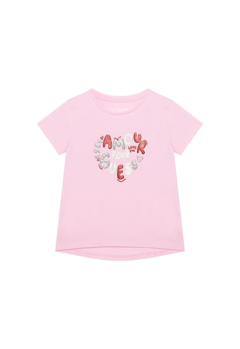 Tricou cu imprimeu - roz
