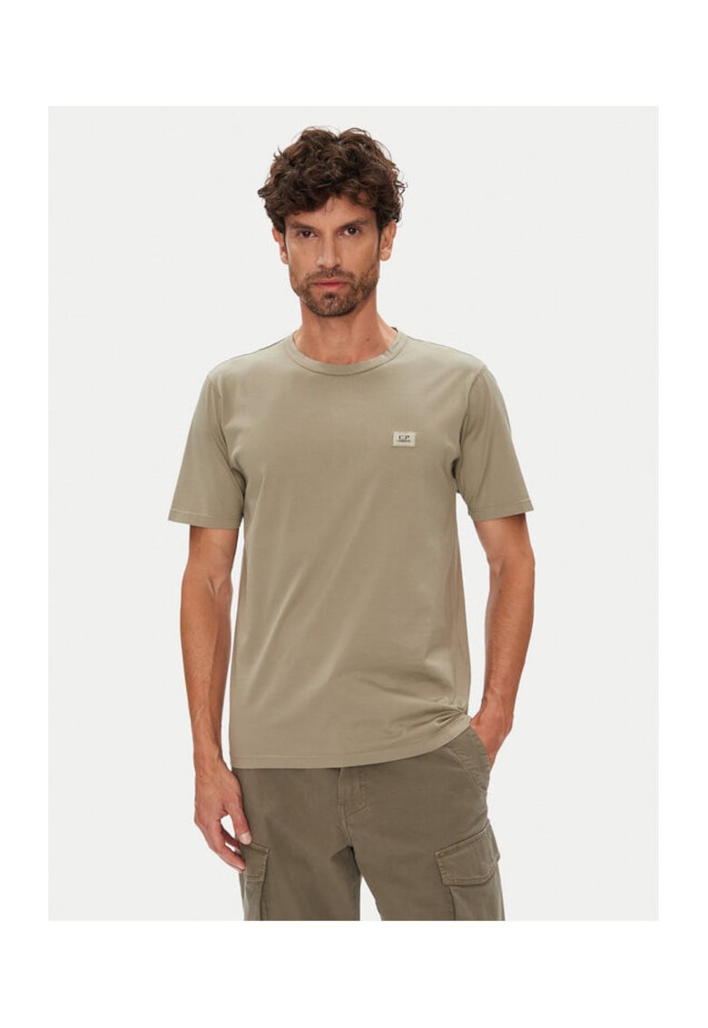Tricou barbati - bej - bumbac