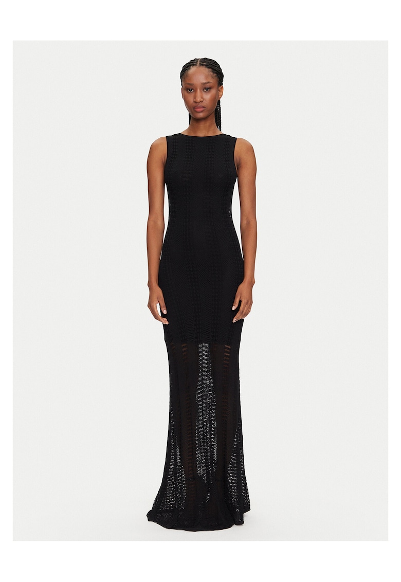 Rochie - tricotata - neagra - maxi