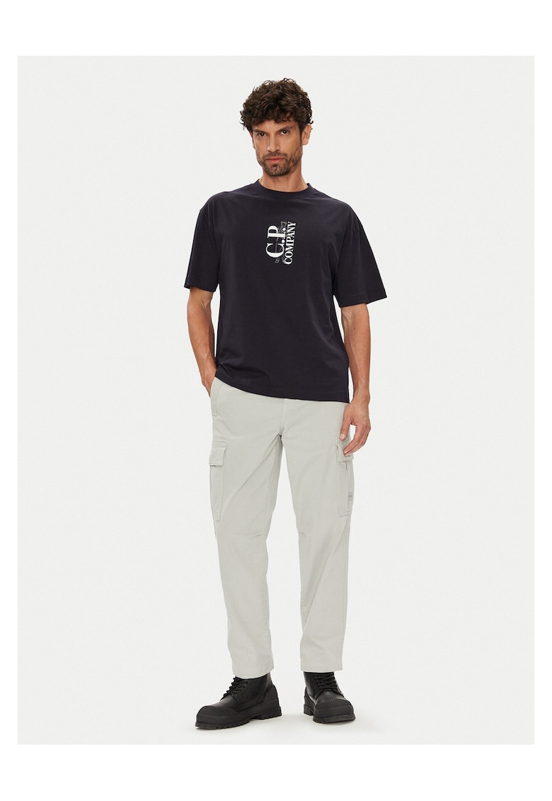 Tricou barbati - bleumarin - bumbac -