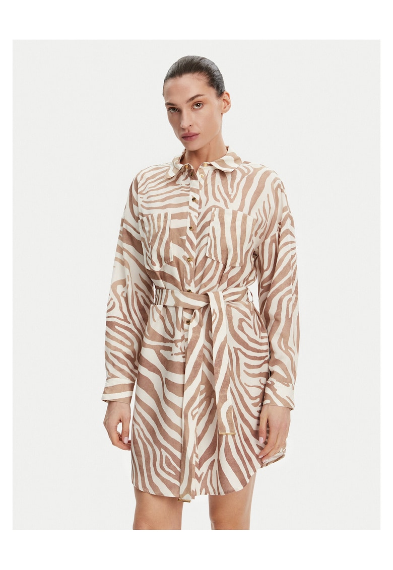 Rochie camasa de dama Marciano Guess - bej -