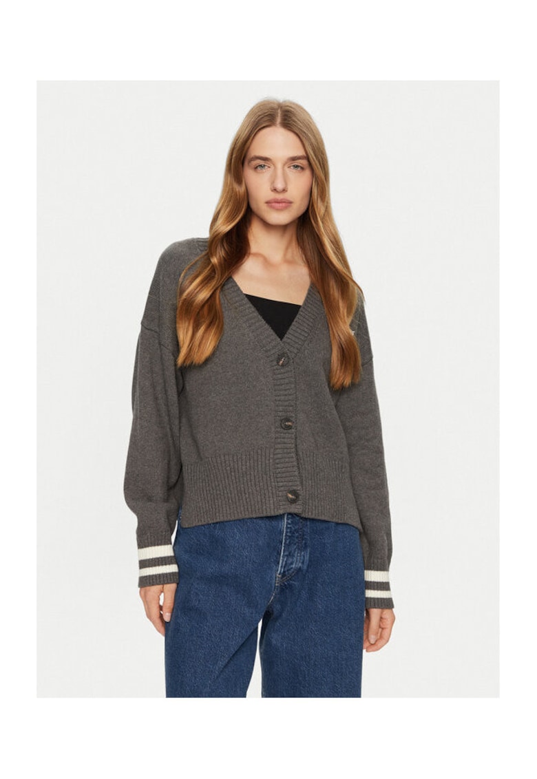 Cardigan dama gri - tricotat