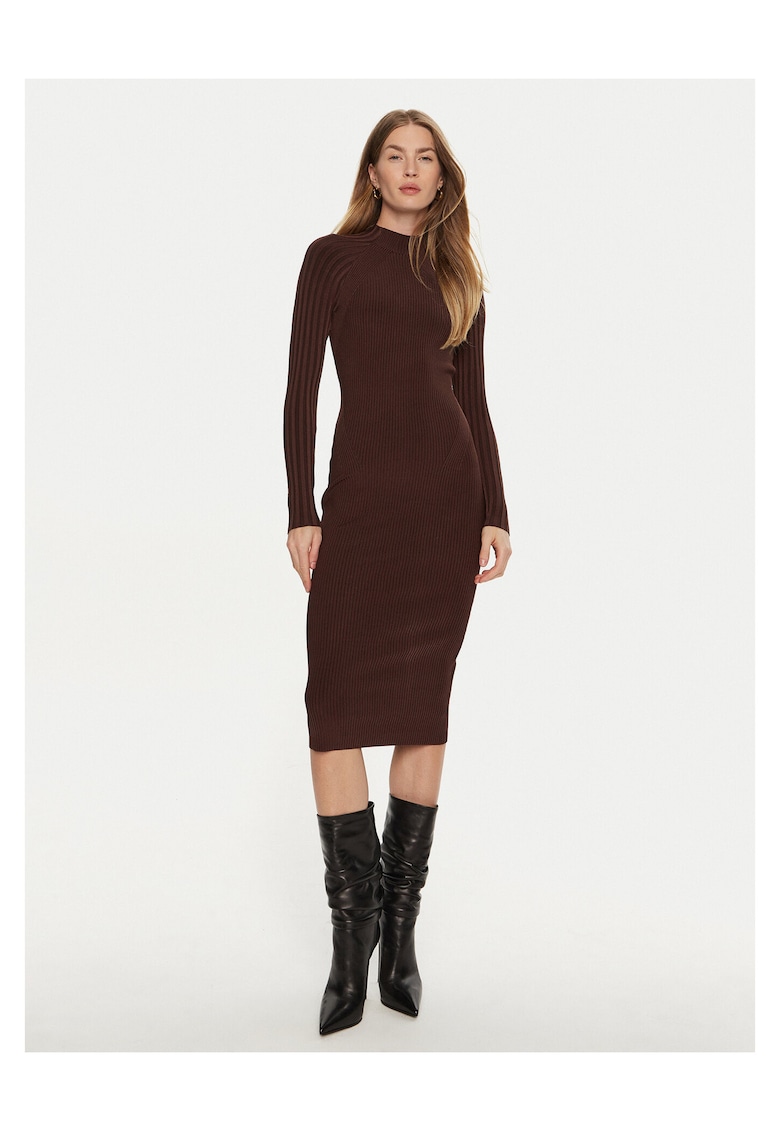 Rochie tricotata de dama Marciano Guess - maro -