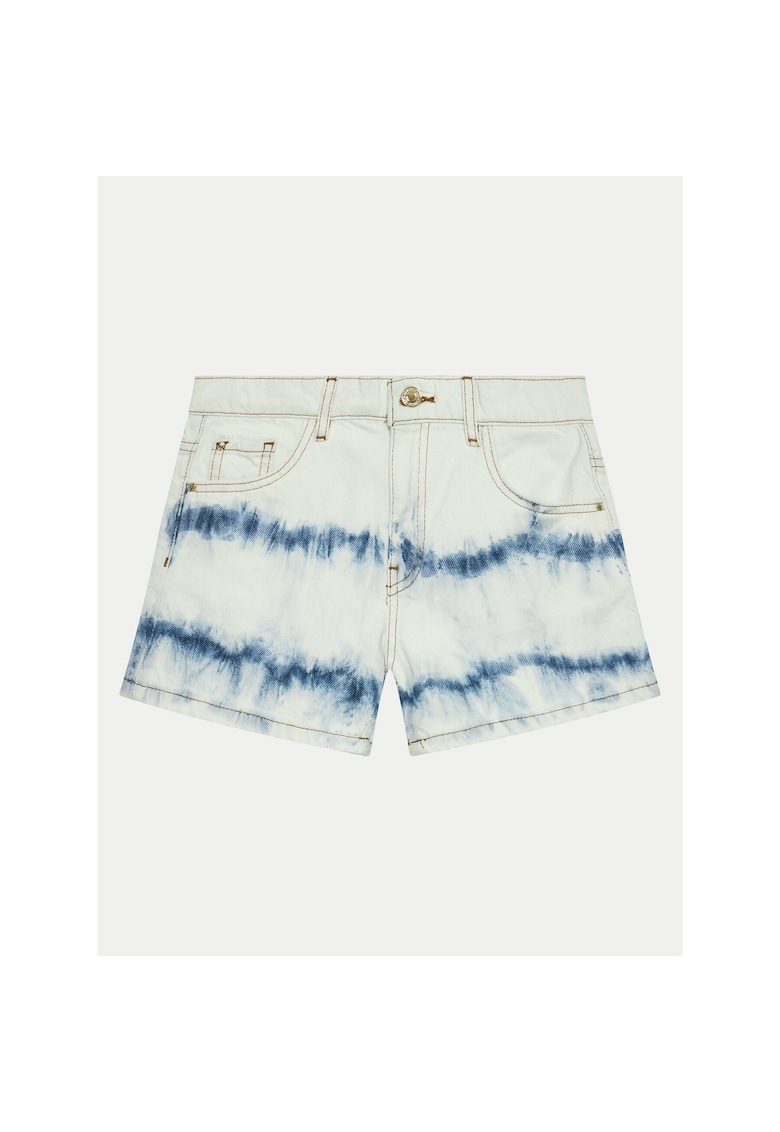 Guess Pantaloni scurti din denim fetita alb -