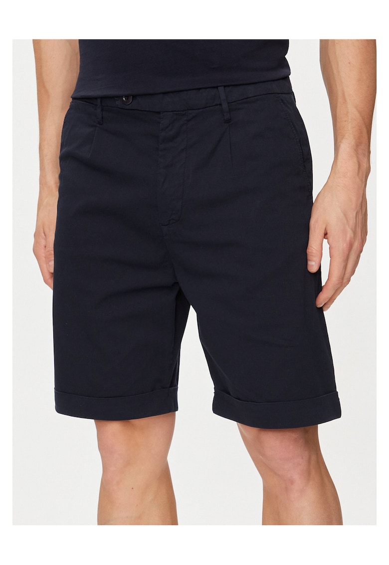Pantaloni scurti barbati - slim fit - bumbac/elastan - bleumarin