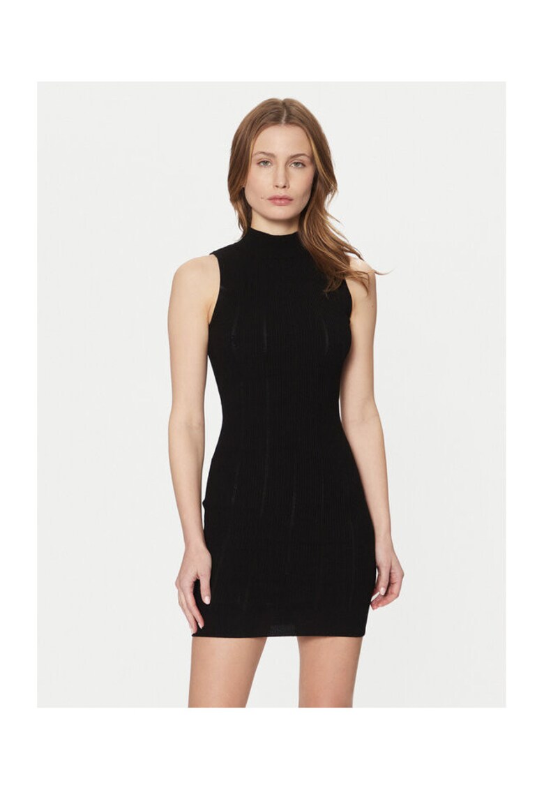 Rochie - tricotata de dama - neagra