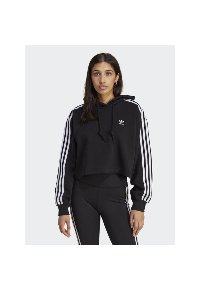 Hanorac cu gluga sport dama - negru -