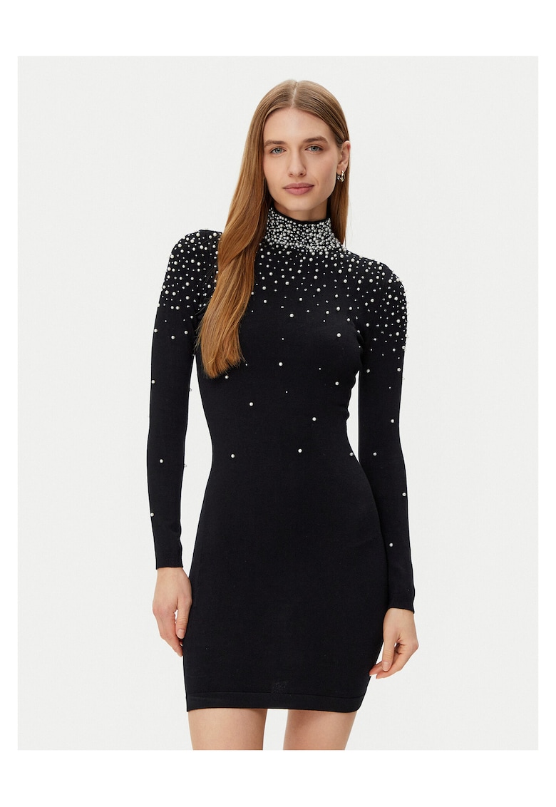 Rochie casual - neagra - viscoza -