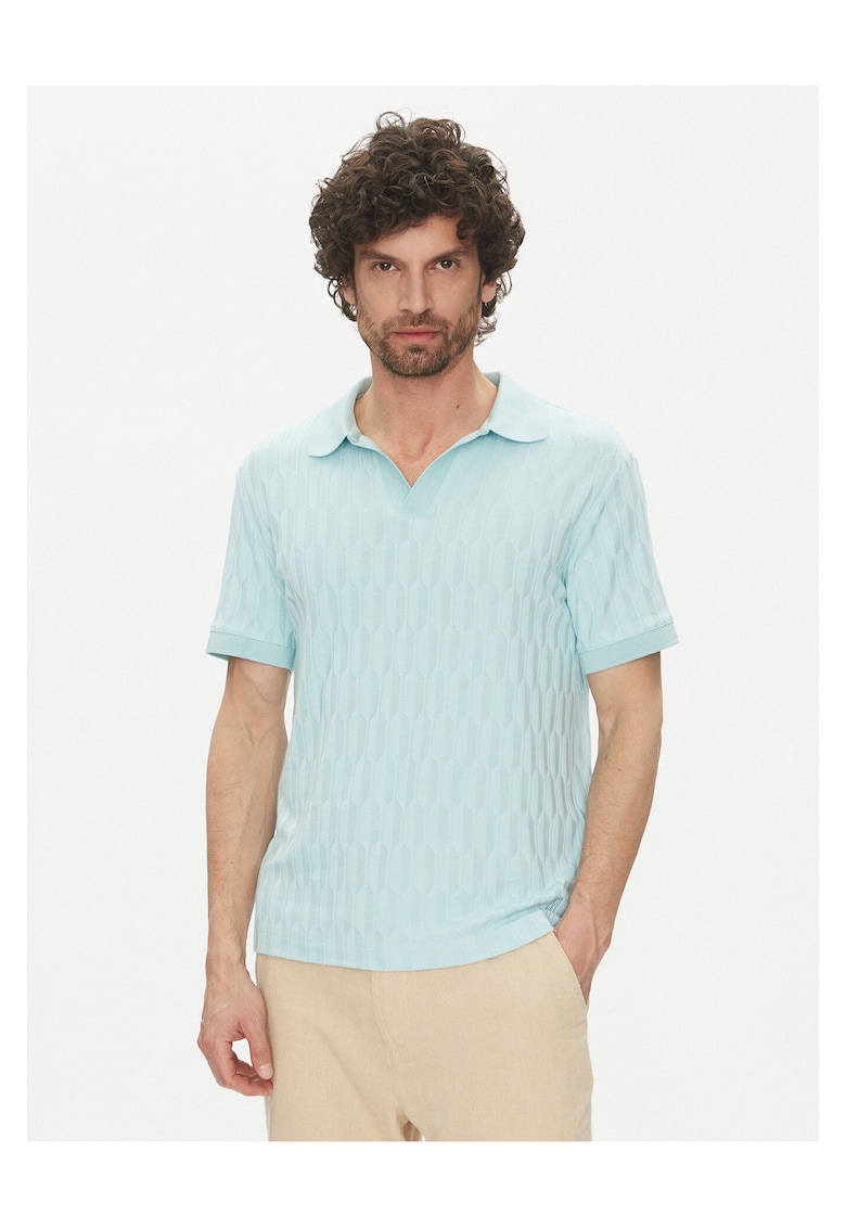 Tricou barbati albastru - bumbac