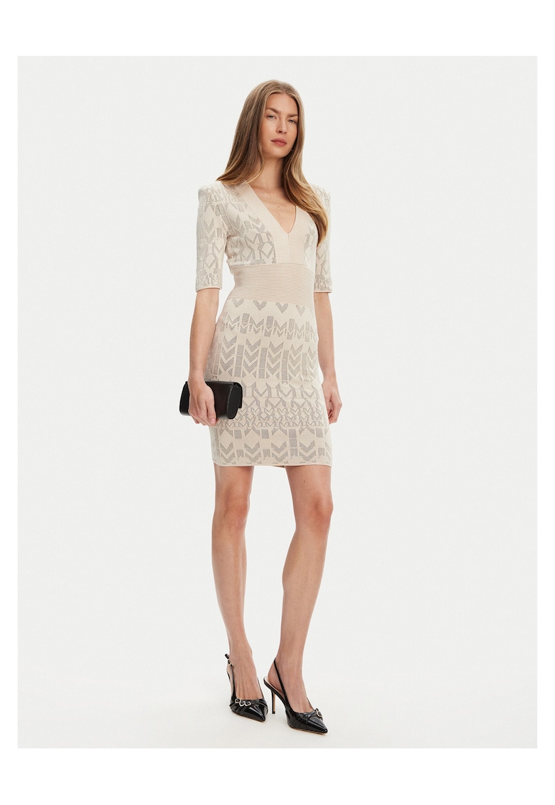 Rochie tricotata de dama Marciano Guess 5YGK20 5877Z - bej